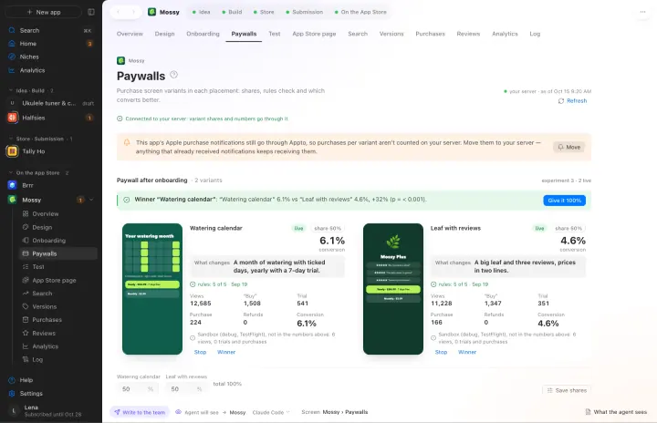 Appto: Onboarding and paywalls