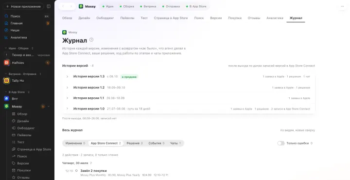 Appto: GitHub и «Вернуть как было»